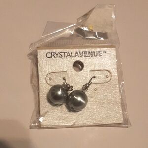 Crystal Avenue Silver Earrings